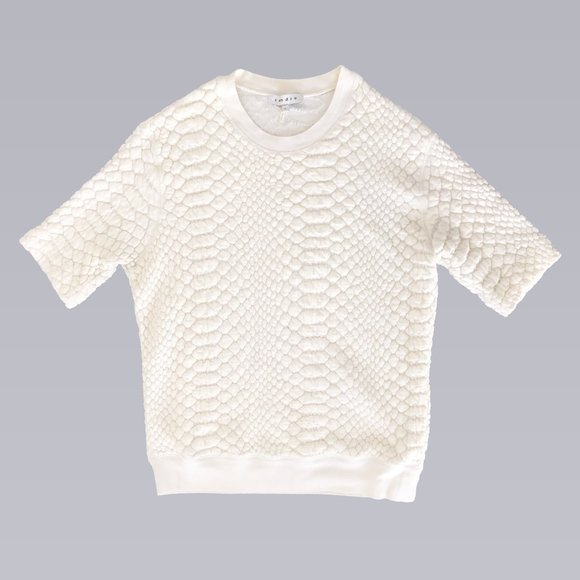 Sandro Tops - Sandro • size 1 • textured crew neck short sleeve shirt